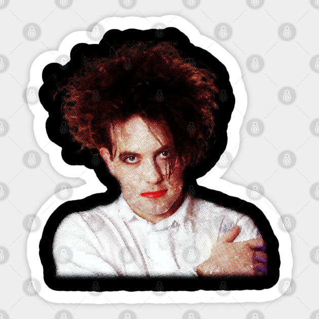 Robert Smith Dot Sticker by flamesaturn